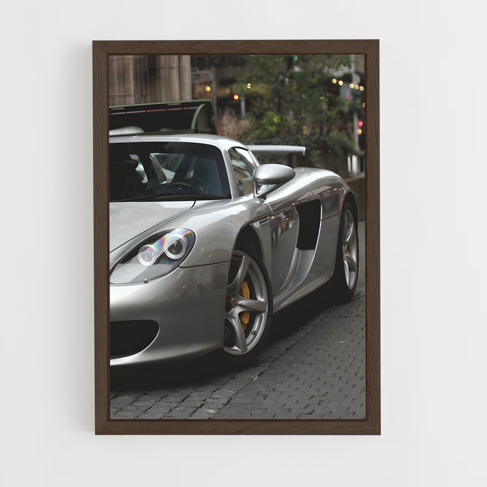 Poster Carrera en Argent – affiche Porsche (vue 5)